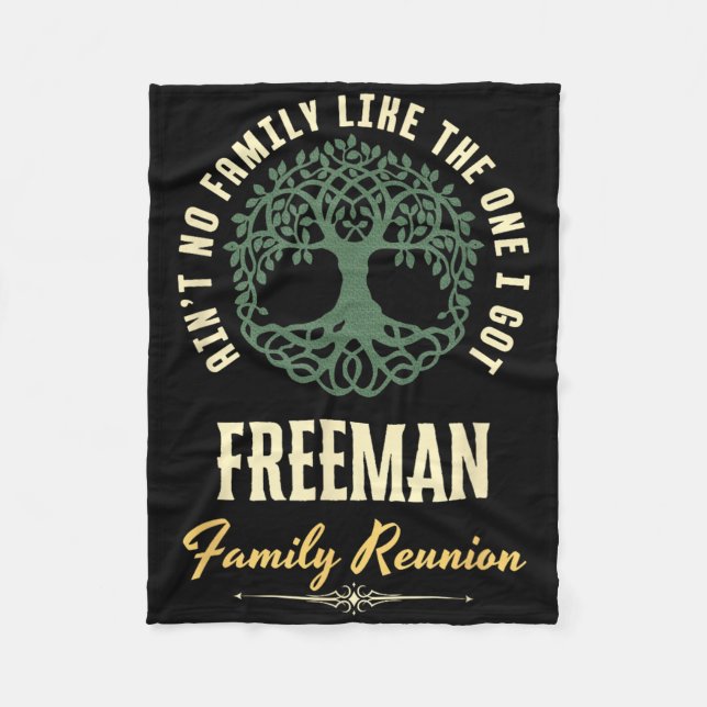 Matchningsdesign för Family Reunion 2025 - Freeman Fleecefilt (Framsidan)