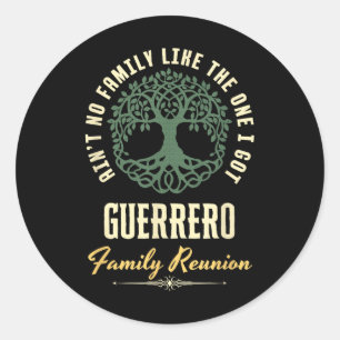 Matchningsdesign för Family Reunion 2025 - Guerrer Runt Klistermärke