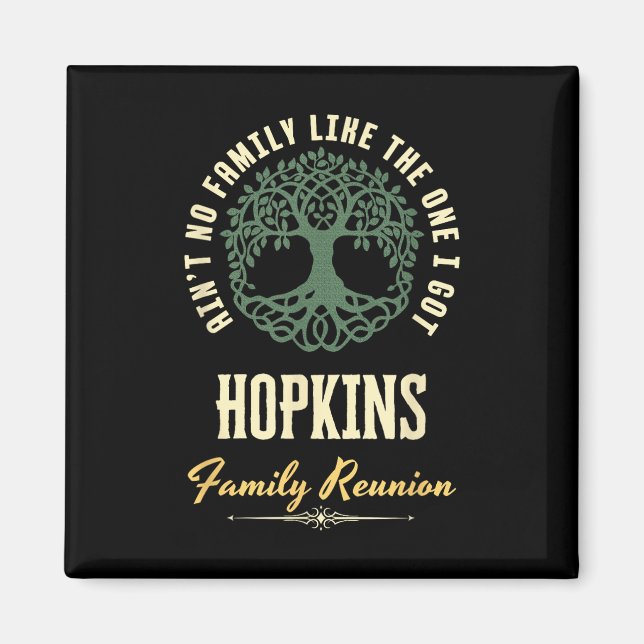 Matchningsdesign för Family Reunion 2025 - Hopkins Magnet (Framsidan)