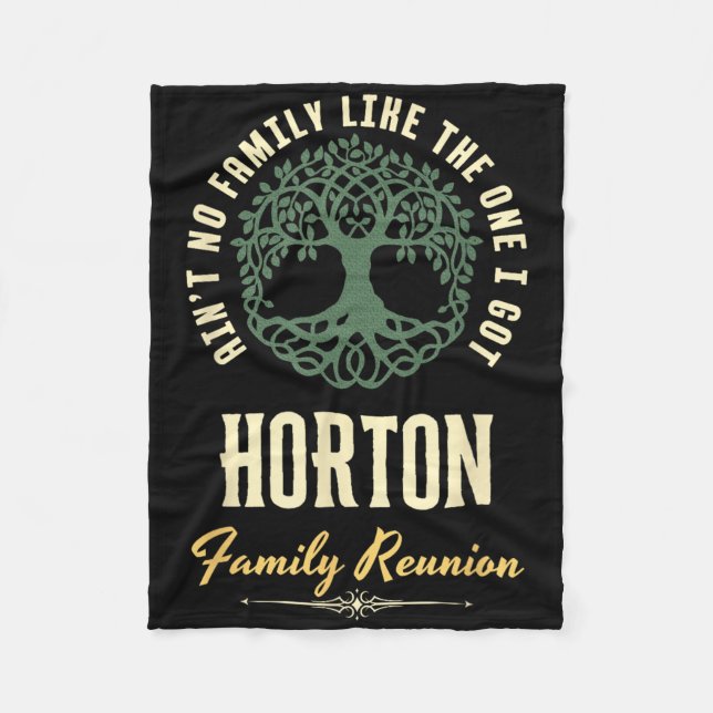 Matchningsdesign för Family Reunion 2025 - Horton Fleecefilt (Framsidan)