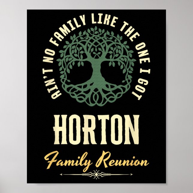 Matchningsdesign för Family Reunion 2025 - Horton Poster (Framsidan)