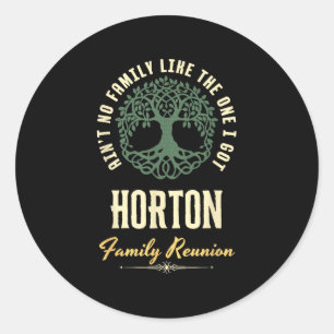Matchningsdesign för Family Reunion 2025 - Horton Runt Klistermärke