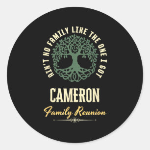 Matchningsdesign för Family Reunion 2025 - Kamerun Runt Klistermärke