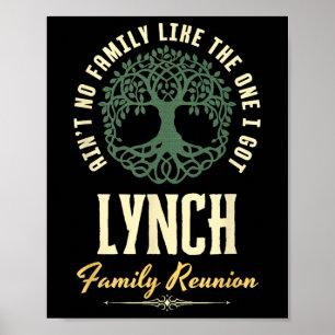 Matchningsdesign för Family Reunion 2025 - Lynch Poster