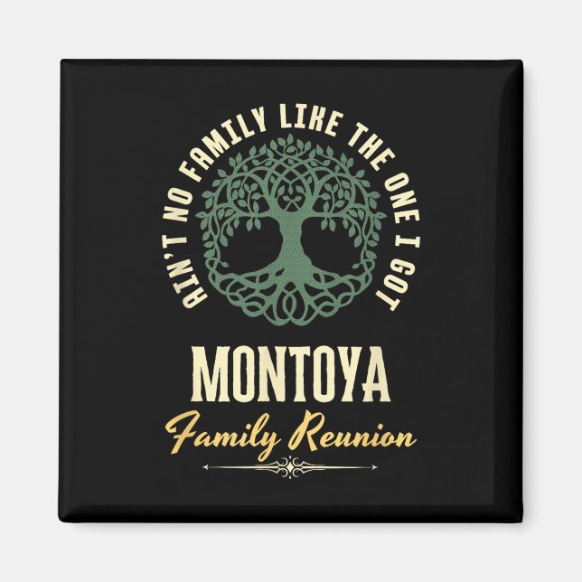 Matchningsdesign för Family Reunion 2025 - Montoya Magnet (Framsidan)