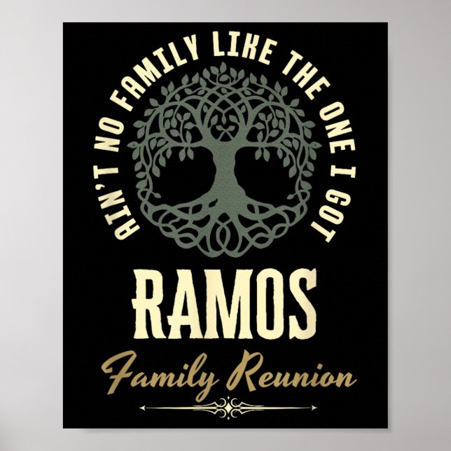 Matchningsdesign för Family Reunion 2025 - Ramos Poster (Framsidan)