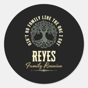Matchningsdesign för Family Reunion 2025 - Reyes Runt Klistermärke