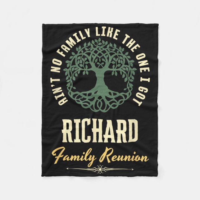 Matchningsdesign för Family Reunion 2025 - Richard Fleecefilt (Framsidan)