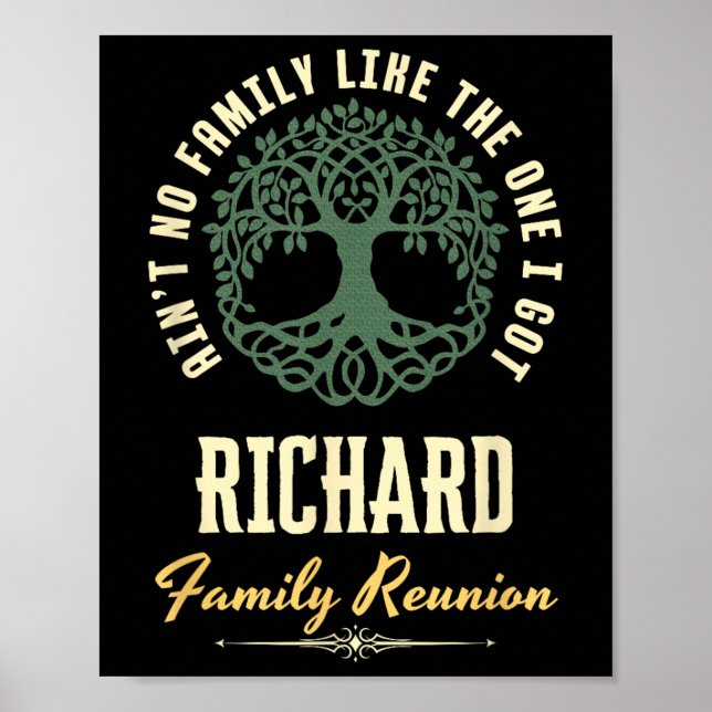 Matchningsdesign för Family Reunion 2025 - Richard Poster (Framsidan)