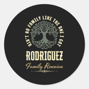 Matchningsdesign för Family Reunion 2025 - Rodrigu Runt Klistermärke
