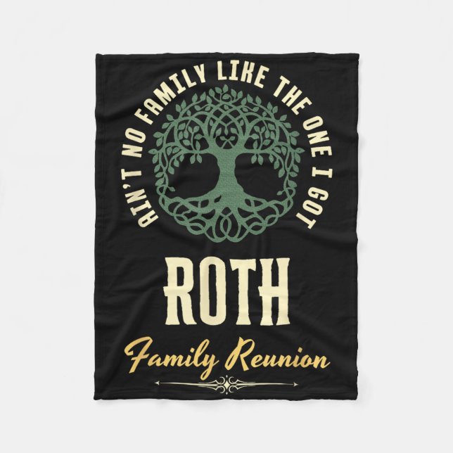 Matchningsdesign för Family Reunion 2025 - Roth Fleecefilt (Framsidan)