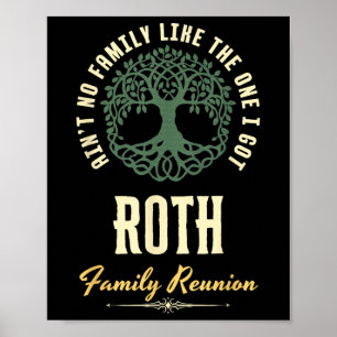 Matchningsdesign för Family Reunion 2025 - Roth Poster