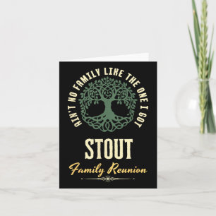Matchningsdesign för Family Reunion 2025 - Stout Kort