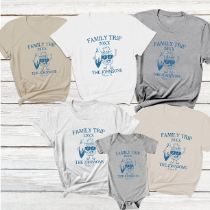 Matchningsfack för personlig Vacation 2024-familje T Shirt