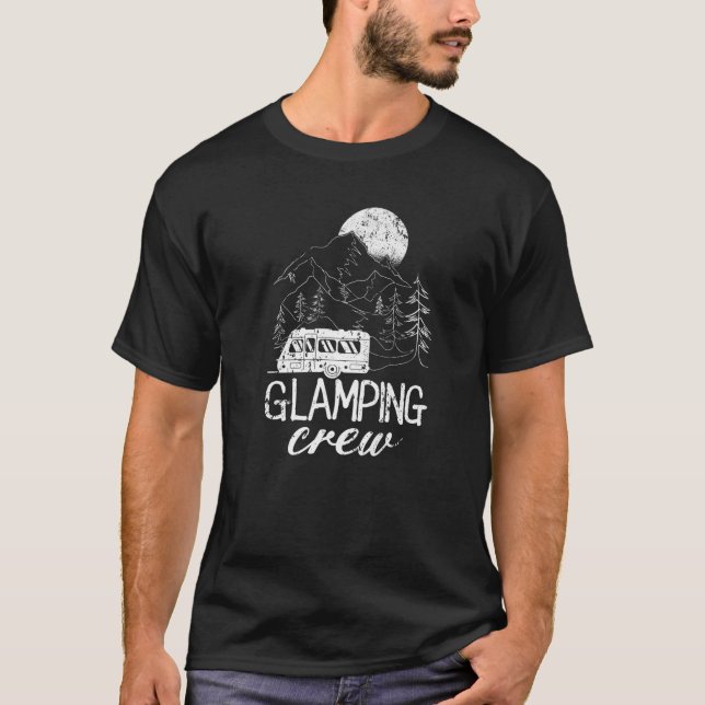 Matchningsfamilj för glamping Crew Luxury Camping  T Shirt (Framsida)