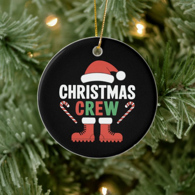 Matchningsfamilj för julbesättningen Julafton Träd Julgransprydnad Keramik (Träd)