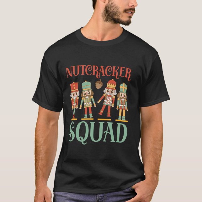 Matchningsfamilj för Nutcracker Squad-julkostnad T Shirt (Framsida)