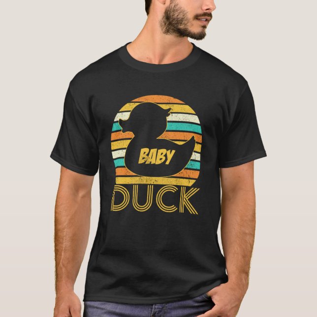 Matchningsfamiljekledet för Anka i baby Anka T Shirt (Framsida)