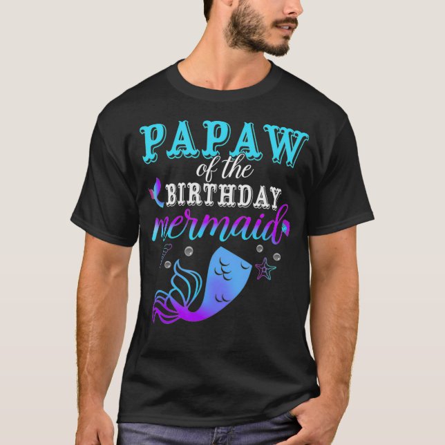 Matchningsfamiljen _3 för födelsedagens Sjöjungfru T Shirt (Framsida)