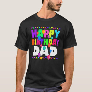 Matchningsfamiljen B- grattis på födelsedagen Papp T Shirt
