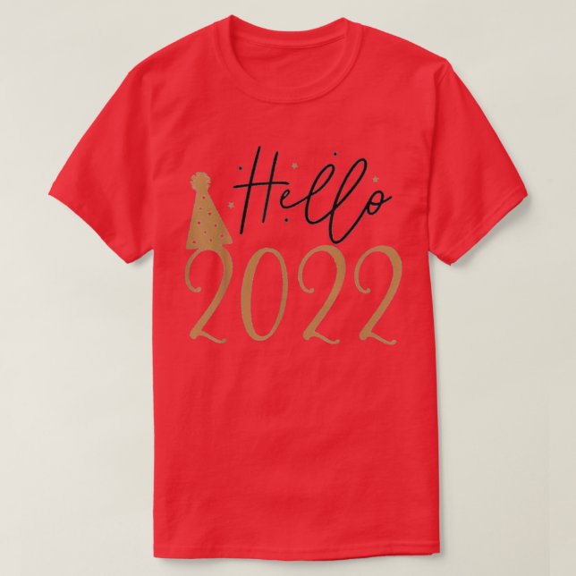 Matchningsfamiljen Gott nytt år Dag 2022 Party T Shirt (Design framsida)