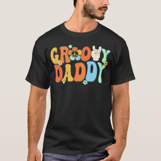 Matchningsfamiljen Groovy pappa Pappa 1:a födelsed T Shirt
