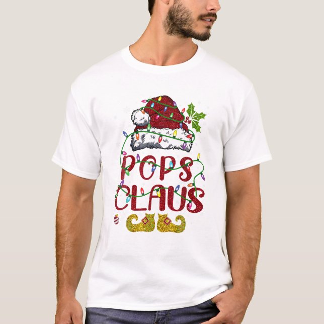 Matchningsfamiljen julafton Ljus T Shirt (Framsida)