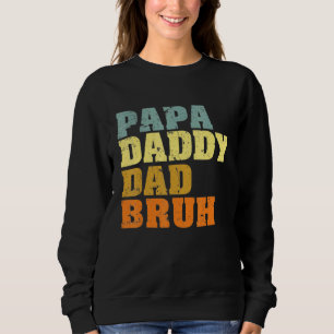 Matchningsfamiljen Pappa pappa Pappa Bruh Fars dag T Shirt