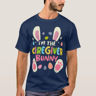 Matchningsfamiljen Party Bunny Ansikte i Caregiver T Shirt