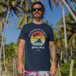 Matchningsfamiljen påsklov Beach Hut Handflatan Tr T Shirt