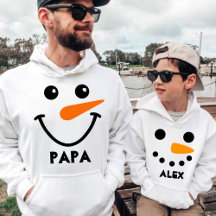 Matchningsfamiljen personlig Namn Snögubbe