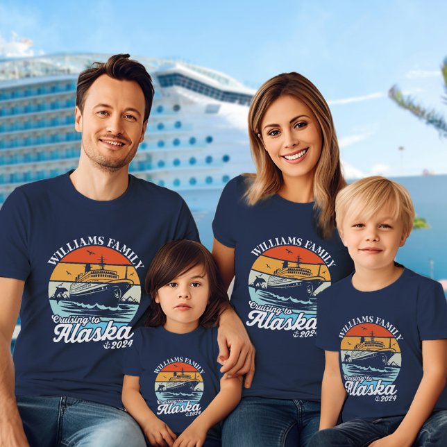 Matchningsgrupp för Alaska Anpassningsbar T Shirt (Cruising to Alaska Custom Family Matching Group T-Shirt)