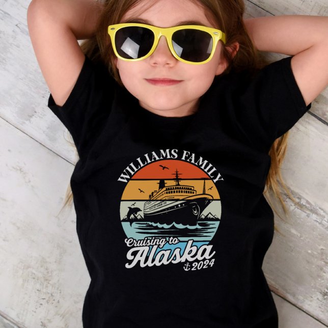 Matchningsgrupp för Alaska Anpassningsbar T Shirt (Cruising to Alaska Custom Family Matching Group Toddler T-shirt)