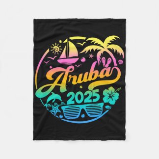 Matchningsgrupp för familjen Aruba 2025 Vacation B Fleecefilt