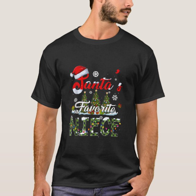 Matchningsgrupp för familjen Santa s Favorite Niec T Shirt (Framsida)