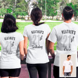 Matchningsgrupp för Födelsedagsfest av anpassnings T Shirt<br><div class="desc">Planerar du en 21-årsdag party eller en 50-årsdag för bröllop och behöver några underbara presentidéer? Ta en titt på våra grått-gruppskjortor som är fullt anpassade för alla födelsedag, återförening eller årsdagar. Dessa bekväma skjortor och snyggtar är perfekter för att fira din stora dag med vänner. De ger inte bara underbara...</div>