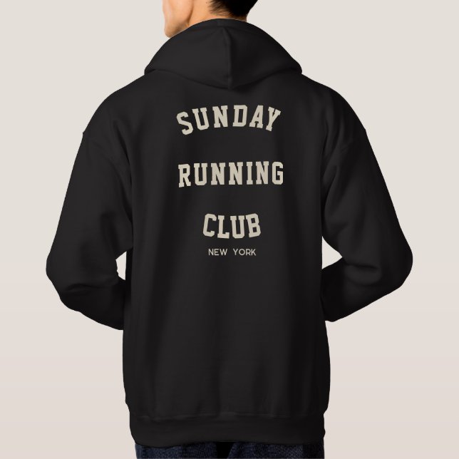 Matchningsgrupp för Söndag Running klubb Hoodie (Baksida)