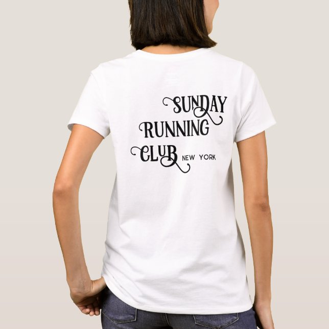Matchningsgrupp för Söndag Running klubb T Shirt (Baksida)