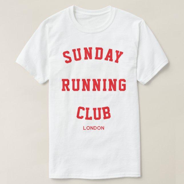 Matchningsgrupp för Söndag Running klubb T Shirt (Design framsida)