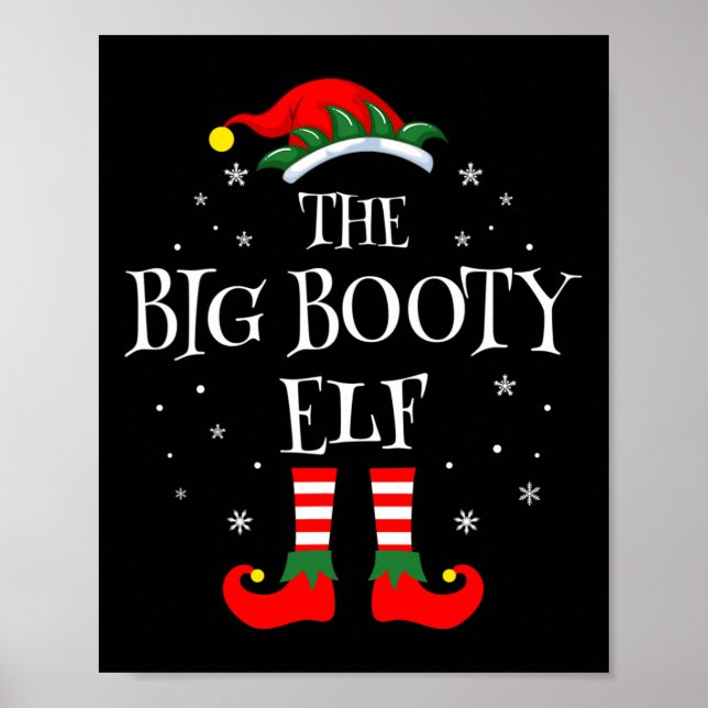 Matchningsgruppen Big Booty Elf-julfamiljen Poster (Framsidan)