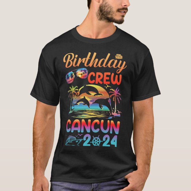 Matchningsgruppen Cancun Birthday Resa Vacation 20 T Shirt (Framsida)