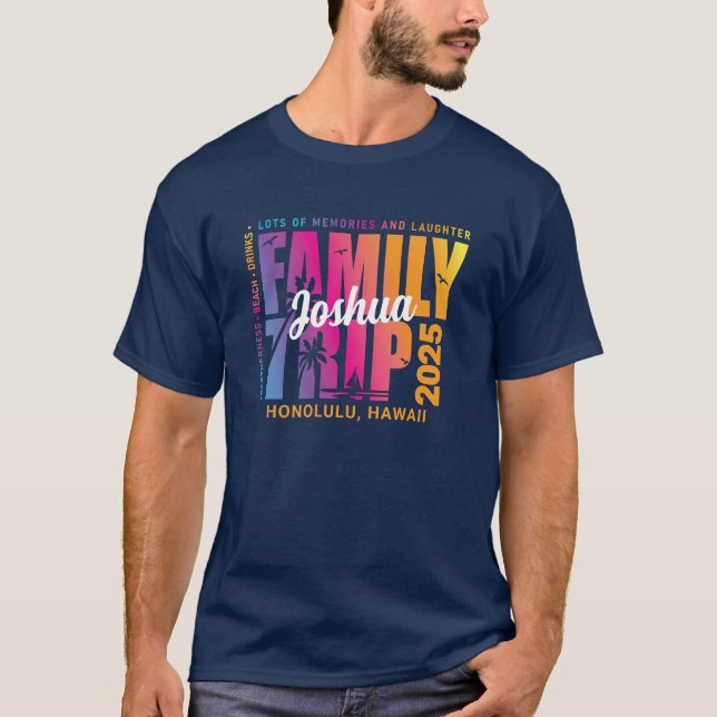 Matchningsgruppundantag för anpassningsbar Family  T Shirt (Framsida)