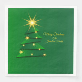 Matchningsinställd Grönt Ändra Namn för Träd Pappersservett