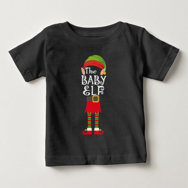 Matchningskristmas för familjen baby t shirt (Framsida)