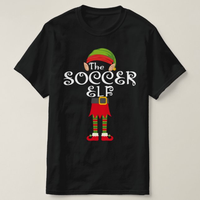 Matchningskristmas för fotbollsfamiljen t shirt (Design framsida)