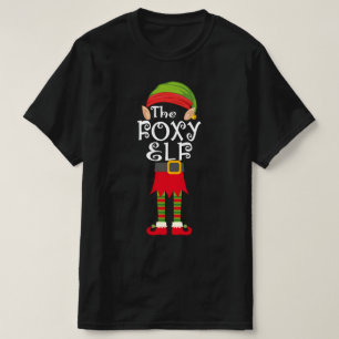 Matchningskristmas för foxy elf-familjen t shirt