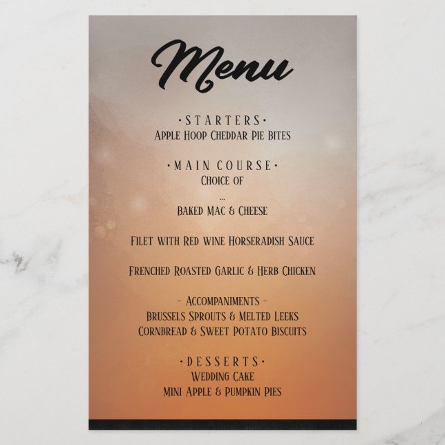 Matchningsmeny för Halloween Ravens (Framsida)