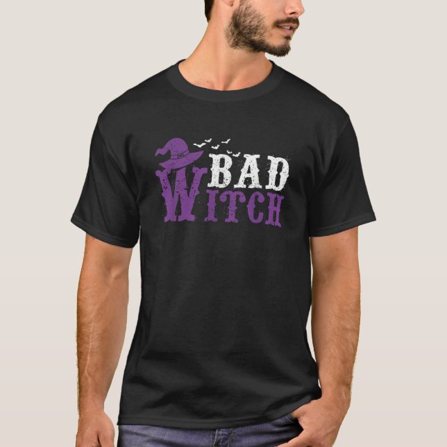 Matchningsset Funny Bra Bad Witch Costume Shirt Gi T (Framsida)