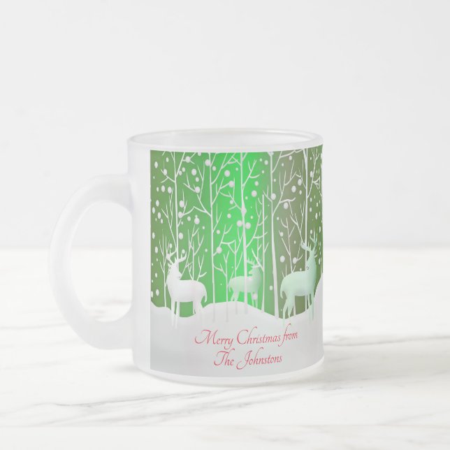 Matchningsset White Renor Edit Namn Grönt Frostad Glasmugg (Vänster)