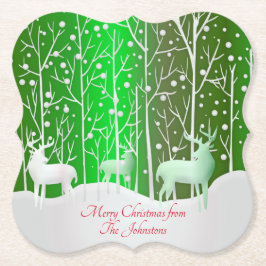 Matchningsset White Renor Edit Namn Grönt Underlägg Papper